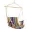 37" Multicolor Stripe Outdoor Patio Hammock Chair with Armrests